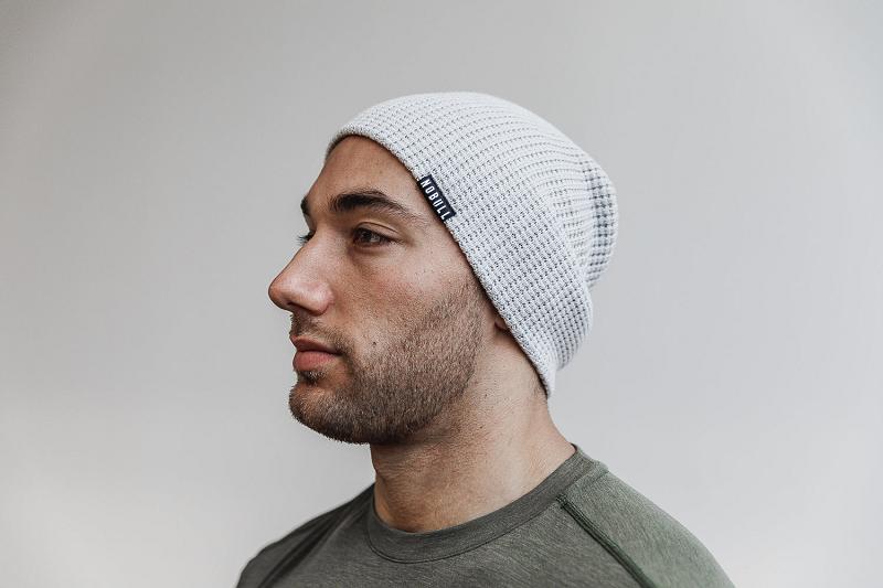 Pink Nobull Waffle Beanie Men's Hats | CA L1617I